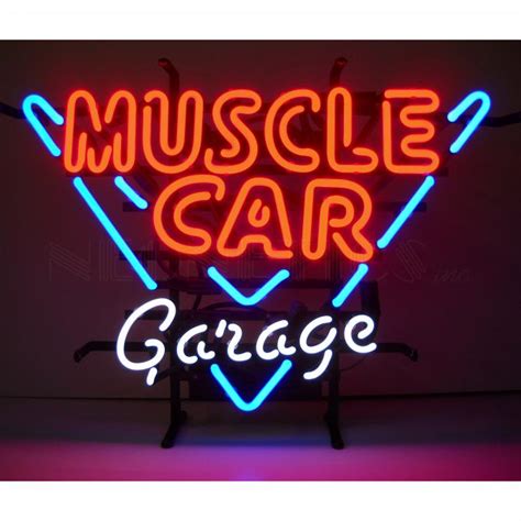Neonetics Standard Size Neon Signs Muscle Car Garage Neon Sign