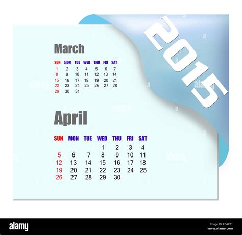 April 2015 Calendar Hi Res Stock Photography And Images Alamy