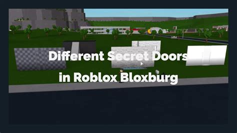5 Best Hidden Door Designs Roblox Bloxburg Youtube