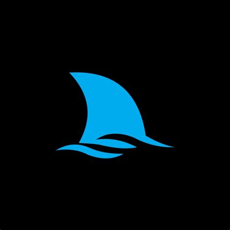 Sharking Clipart Hd Png Shark Icon Abstract Logo Vector Design