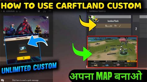 How To Use Craftland Custom Card In Free Fire How To Make Map In