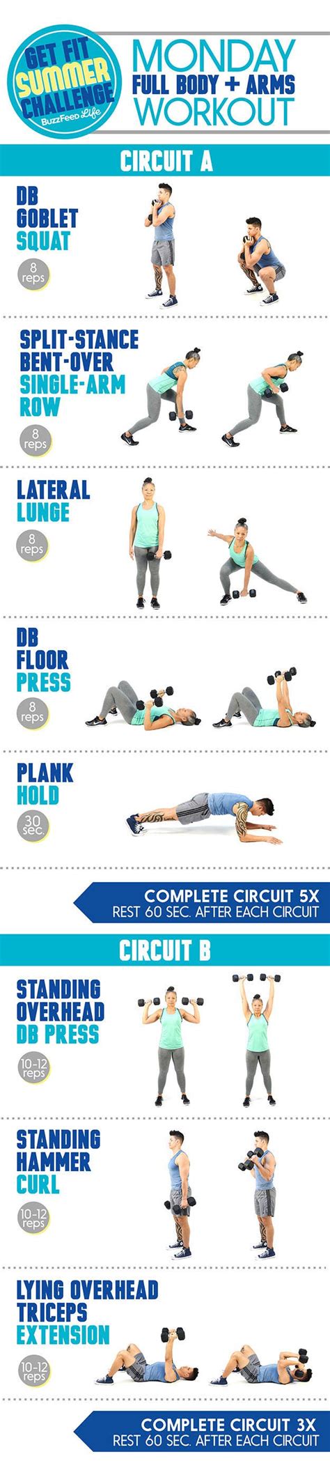 Monday To Friday Workout Plan For Beginners