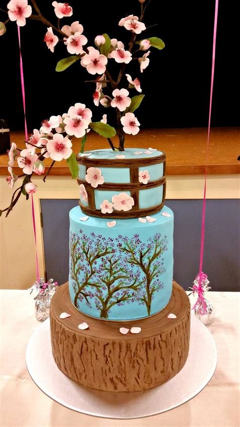 Cherry Blossoms Cake Decorated Cake By Love For Sweets Cakesdecor