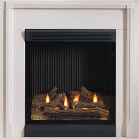 Burley Lynwood 48 Limestone Fireplace With Flueless Astute Gas Fire