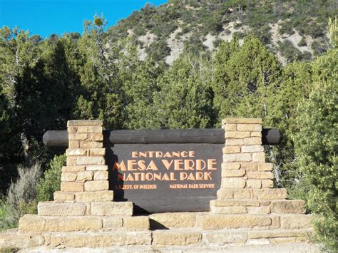 Mesa Verde National Park Sign The Entrance Sign To Mesa Ve Flickr