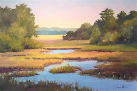 Fall Coastal Marsh Coastal Marsh Landscape Art Landscape Paintings