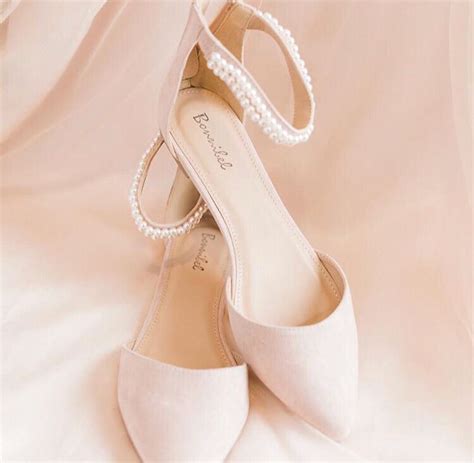 Wedding Shoes Pearls Blush Pink Jennie Tewell Blush Pink Wedding