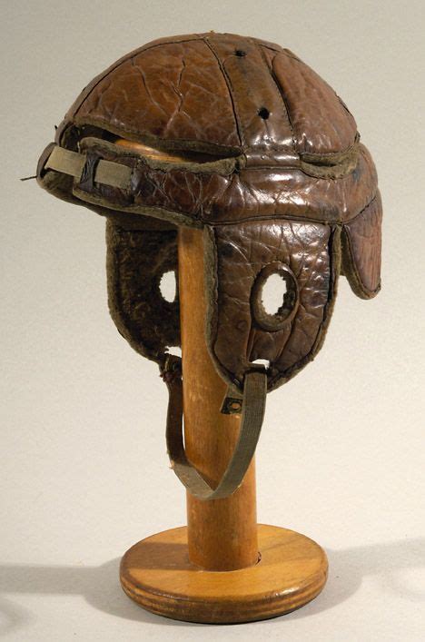 Early Soft Shell Leather Football Helmet C1900 One Of The Earliest