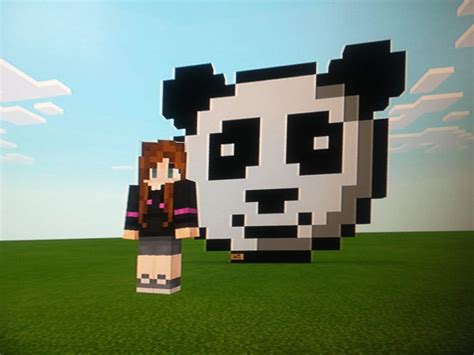 Minecraft Panda Face Pixel Art Maryandbendy