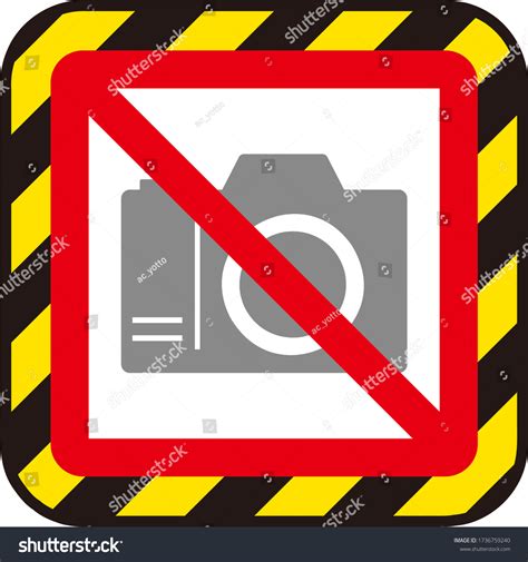 No Camera Sign Isolated Vector Illustration Stock Vector Royalty Free