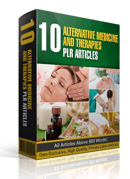 10 Alternative Medicine And Therapies Reseller Plr