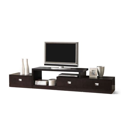 Marconi Asymmetrical Modern Tv Stand For Tvs Up To 70 Brown Baxton