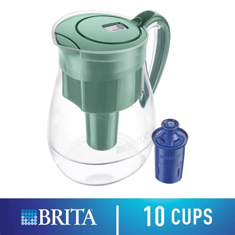 Brita Large Cup Water Filter Pitcher With Longlast Filter BPA