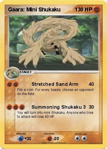 Pokémon Gaara Mini Shukaku Stretched Sand Arm My Pokemon Card