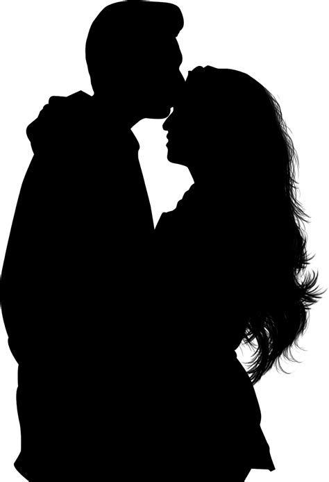 Romantic Couple In Bed Silhouette