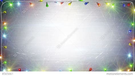 Christmas Lights Frame Loopable Background 4k 4096x2304 Stock