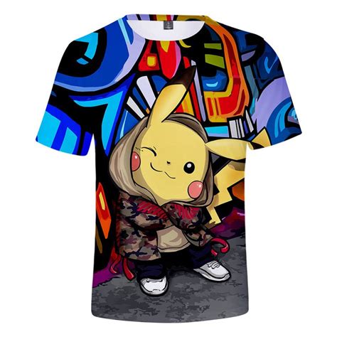 T Shirt Pikachu Street Boutique Pokémon