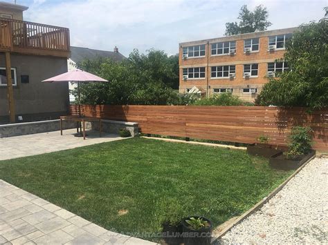 Horizontal Cumaru Fencing Makes A Great Modern Look For Any Outdoor