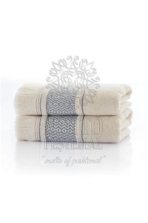 Turkish Bath Towel Jacquard Border Mot Motto Peshtemal