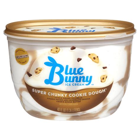 Blue Bunny Super Chunky Cookie Dough Frozen Dessert 46 Fl Oz Ice