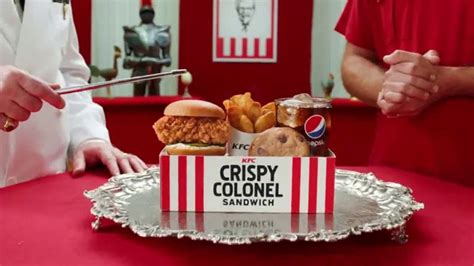 Kfc 5 Fill Ups Tv Spot Take A Gander Crispy Colonel Sandwich