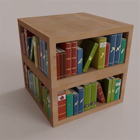 I Created A Realistic Bookshelf Rminecraft