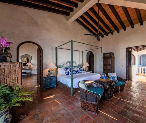 A Beautiful Mexican Hacienda Bedroom Hacienda Style Homes Spanish
