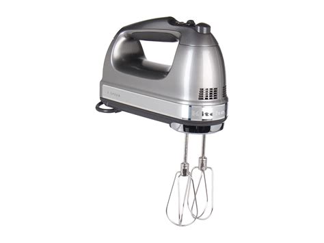 Breville's hand mixer won our kitchen appliance lab's test, earning top scores in egg white whipping, cake batter beating, oatmeal cooking mixing, bread dough kneading, and more. KitchenAid KHM7210 7-Speed Digital Hand Mixer with Turbo ...