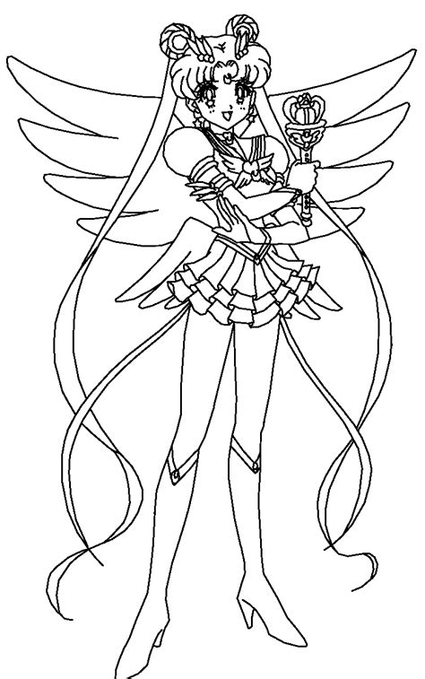 Princess Serenity Coloring Pages Download And Print For Free