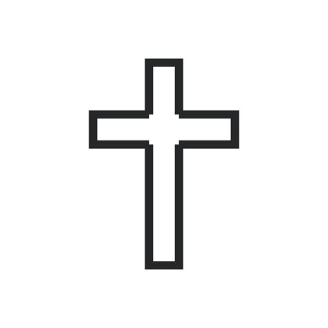 Cross Religion God Vector Illustration Icon Symbol Christianity And