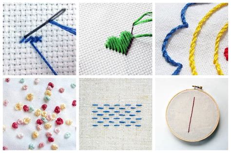 7 Basic Embroidery Stitches Perfect for Your Next Project - Ideal Me