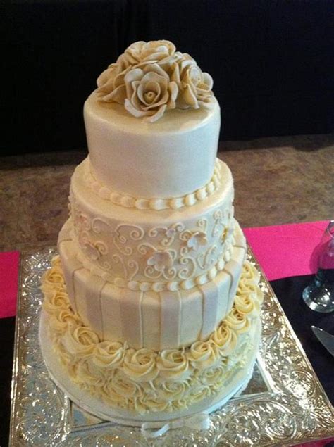 ivory rose wedding cake cake by christie s custom cakesdecor