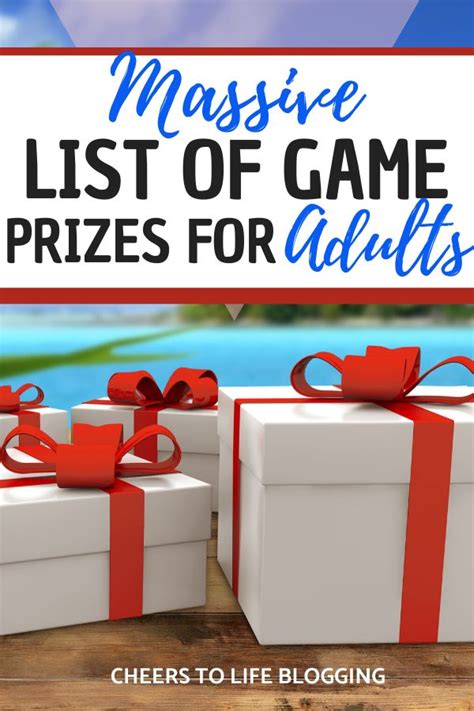 Three White Boxes With Red Bows And The Words Massive List Of Game