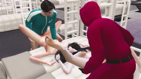 Korean Foursome Orgy Squid Game Themed Sex Scene 3d Hentai Part 2