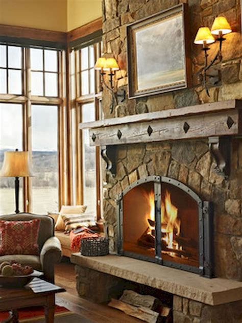 One important element of mantel decorating is how you balance your objects in the space. 30 Gorgeous Farmhouse Fireplace Mantel Design and Decor ...