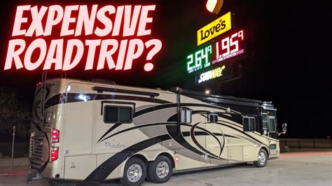 How Much Does It Cost In Fuel To Drive A 42 Motorhome From Arizona To Florida Youtube