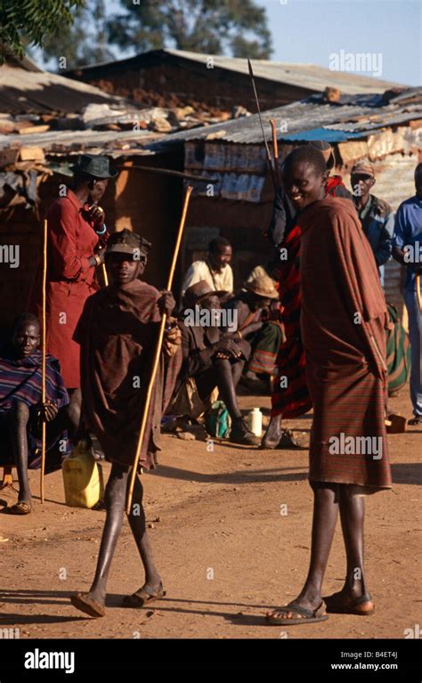 Karamojong Villagers In Karamoja Uganda Stock Photo Alamy