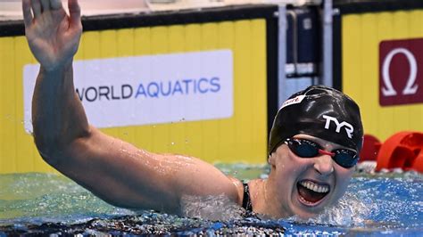 Swim Worlds 2023 Ledecky Wins 1500 Free With Third Fastest Time In History