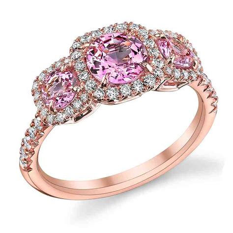 Natural Pink Diamond Engagement Rings Wedding And Bridal Inspiration