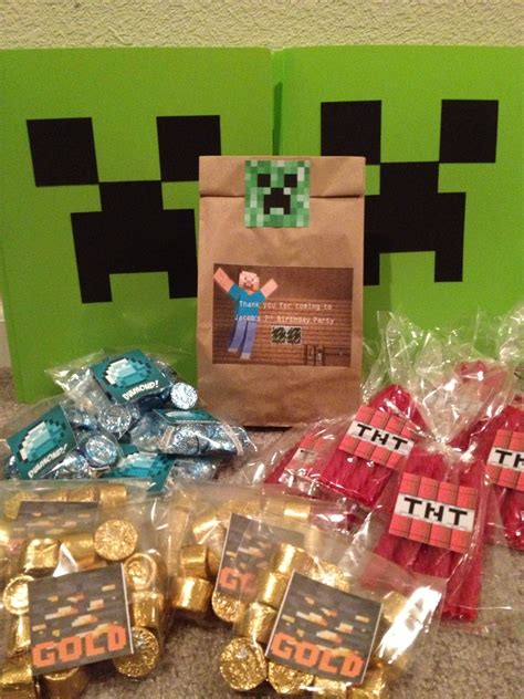 19 best minecraft party favors images minecraft party favors minecraft minecraft birthday party