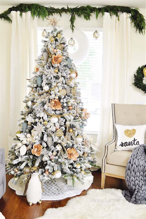 30 Silver White Christmas Tree Decoomo