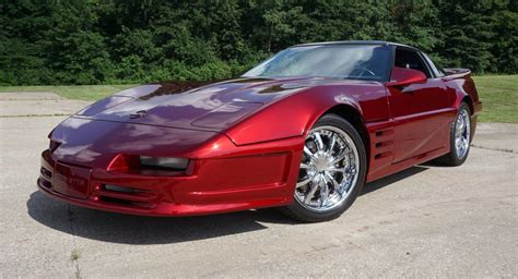 Candy Apple Red 1989 Corvette With “custom” Body Kit Goes For 50k