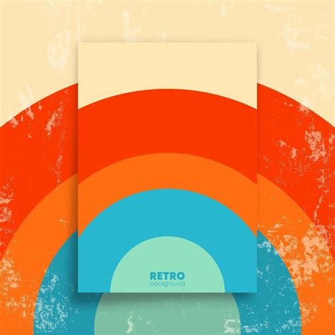 Retro Design Poster And Background Vintage Wall Art Interior Vector