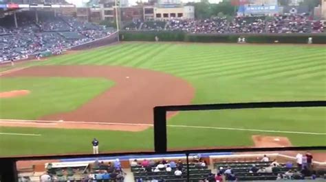 View from the Legends Box Suite at the Chicago Cubs Wrigley Field - YouTube