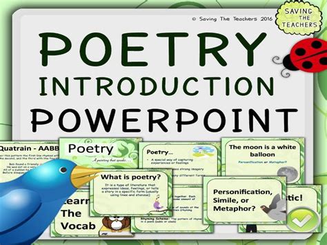 Poetry Introduction Powerpoint Teaching Resources