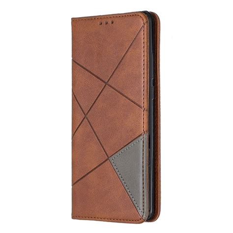 Preklopna Maska Triangle Pattern Brown Za Huawei P Pro Maske Za