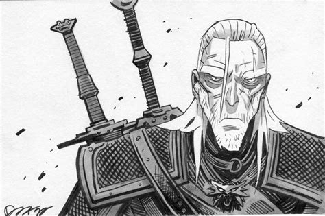 Geralt Of Rivia The Witcher In Austin Halford S Original Comic Art Comic Art Gallery Room