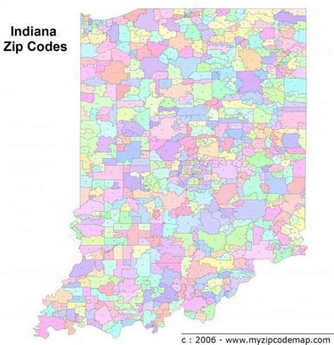 Printable Indianapolis Zip Code Map Printable Map Of The United States