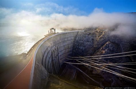 Chirkeyskaya Hydropower Plant The Highest Arch Dam In Russia · Russia