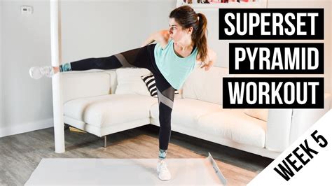 Superset Pyramid Time Challenge Workout Week 5 Bodyweight Exercises
